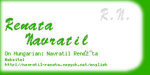 renata navratil business card